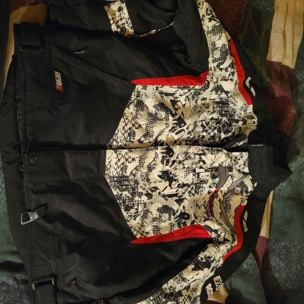 Icon Black and Red Motorcycle Jacket